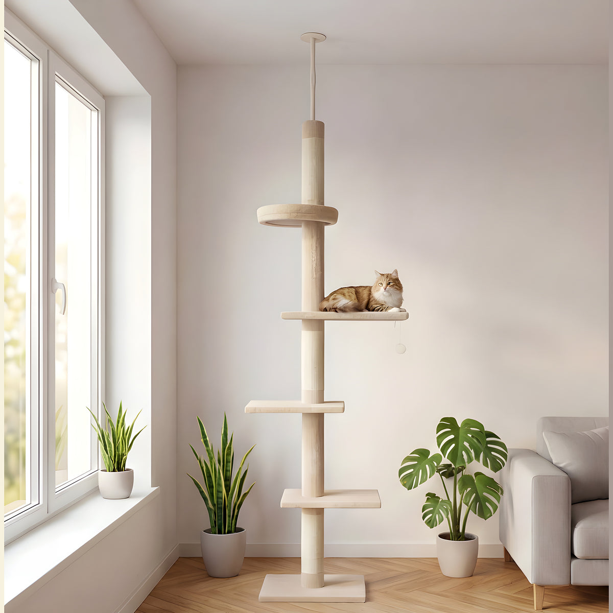 Arbre à chat sol-plafond 228-274 cm