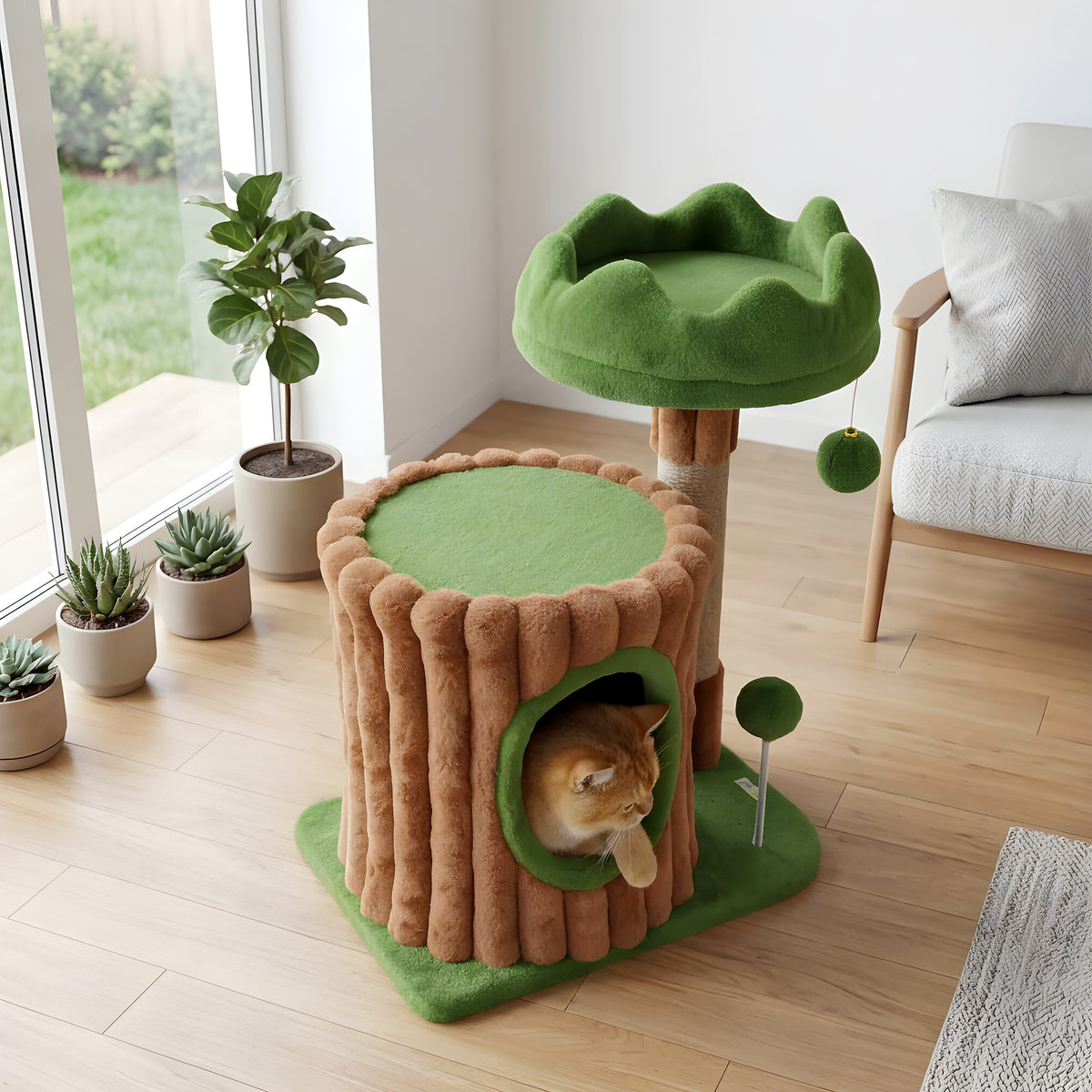 Arbre à chat tronc 53 cm