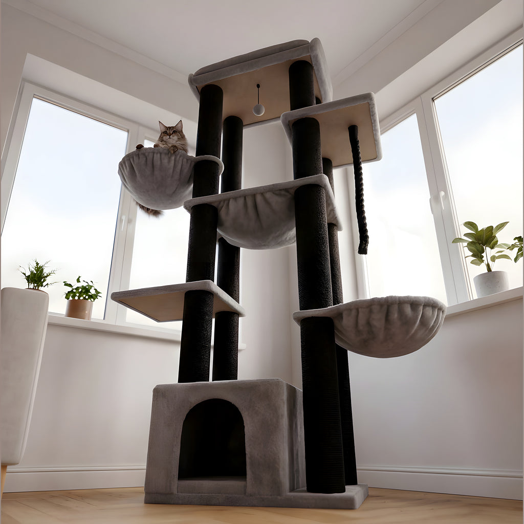 Arbre à chat XXL 11 griffoirs