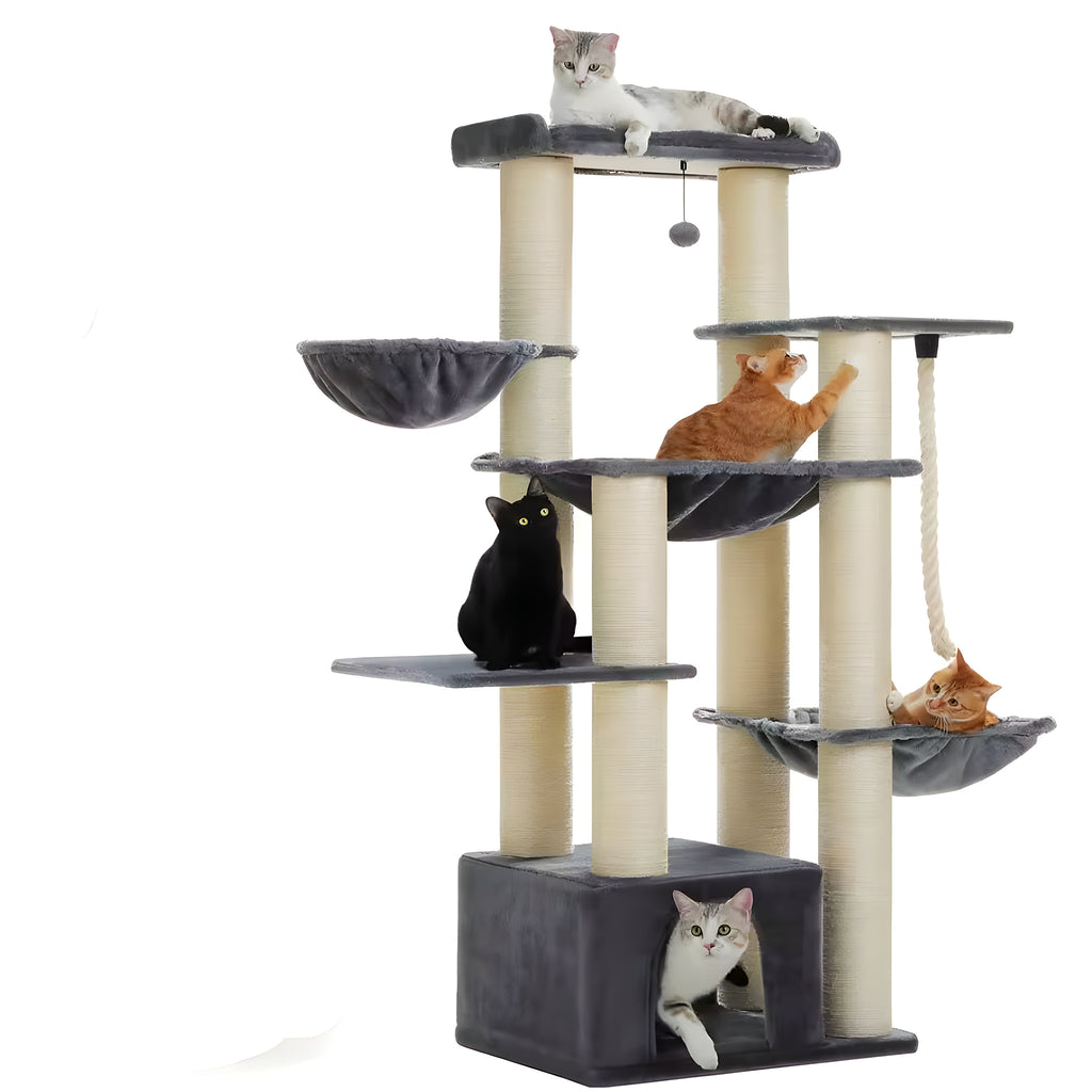 Arbre à chat XXL 11 griffoirs