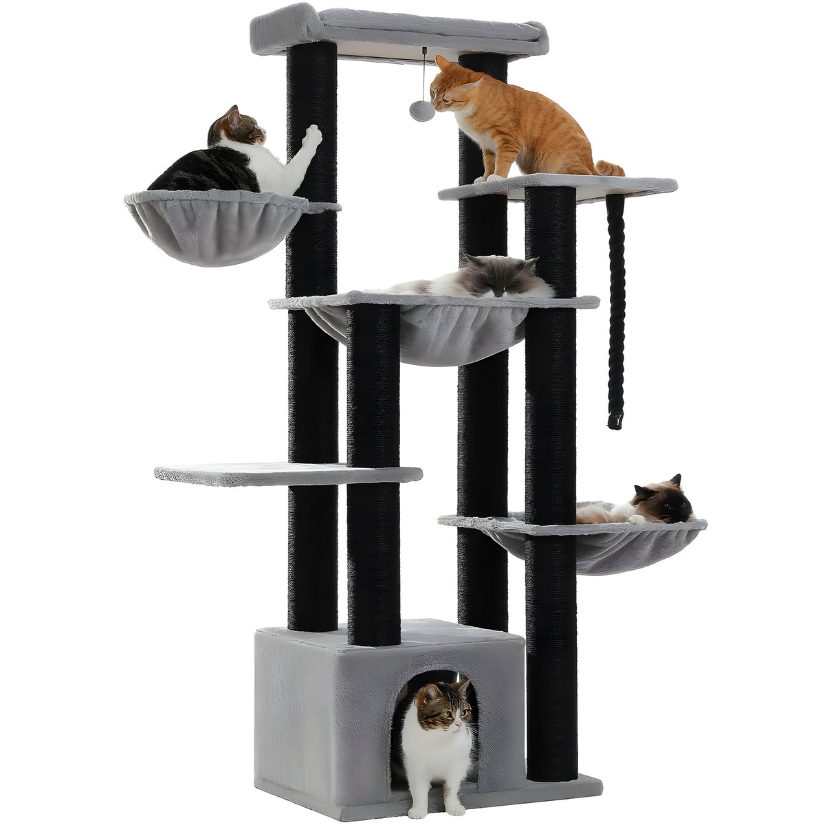 Arbre à chat XXL 11 griffoirs