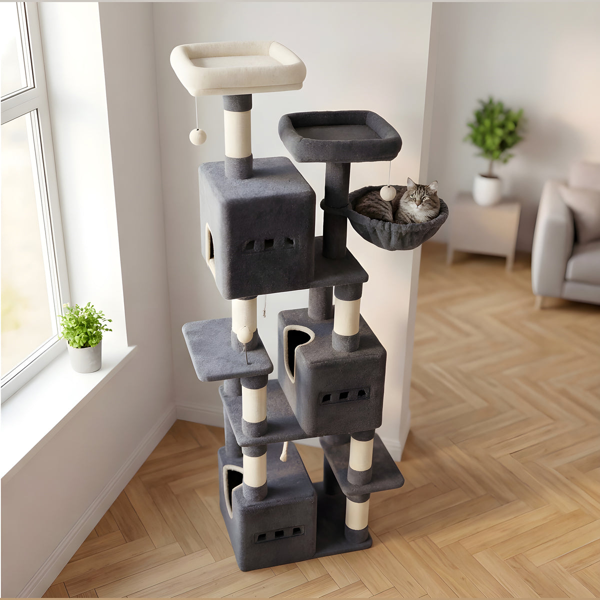 Arbre à chat XXL 193 cm