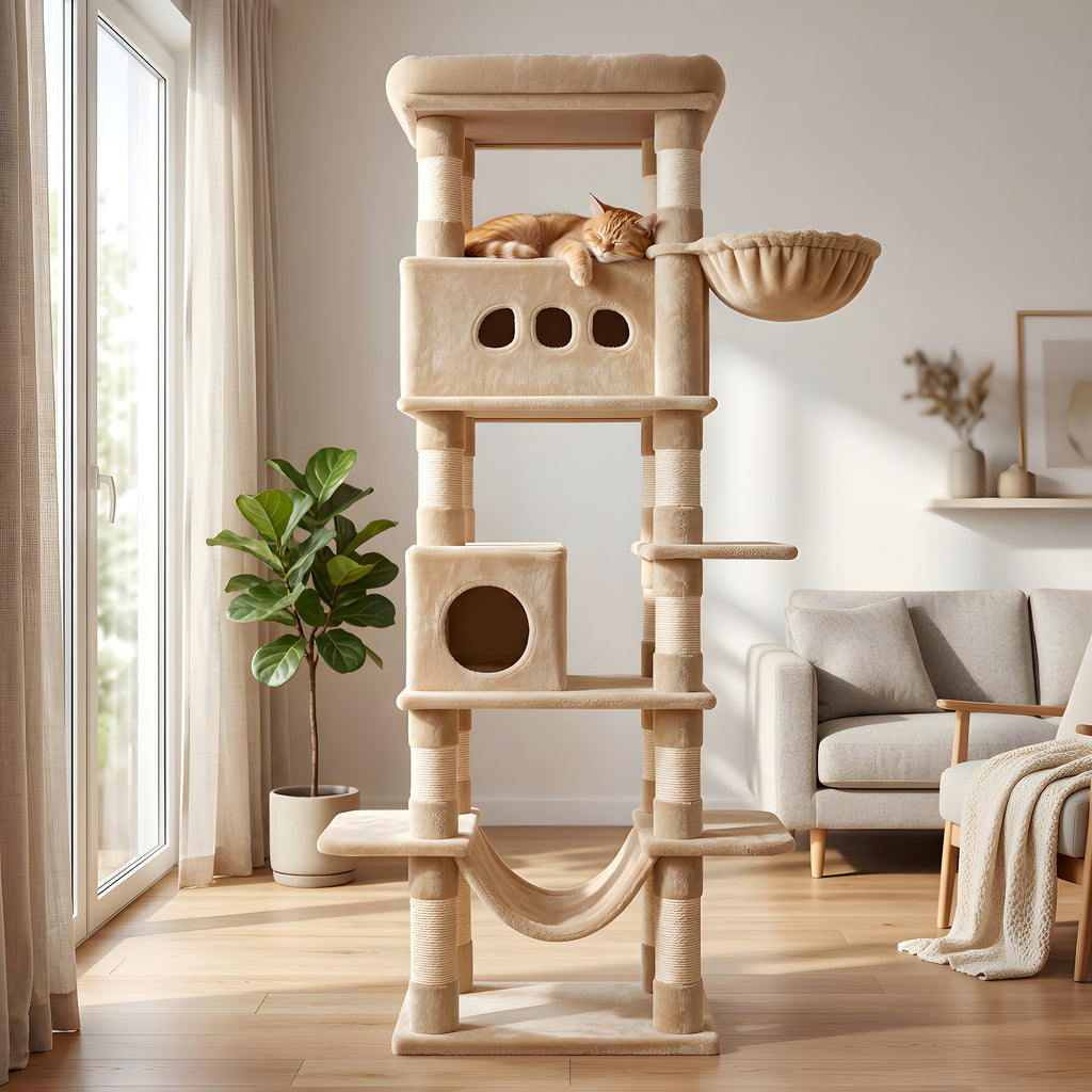 Arbre à chat XXL 210 cm 6 niveaux