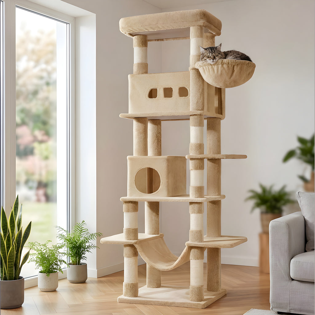 Arbre à chat XXL 210 cm 6 niveaux