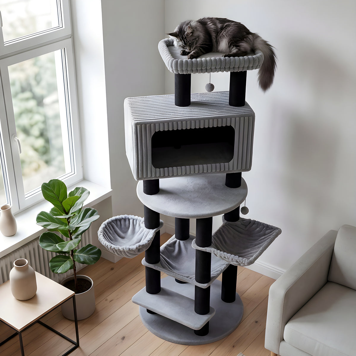Arbre à chat XXL 213 cm