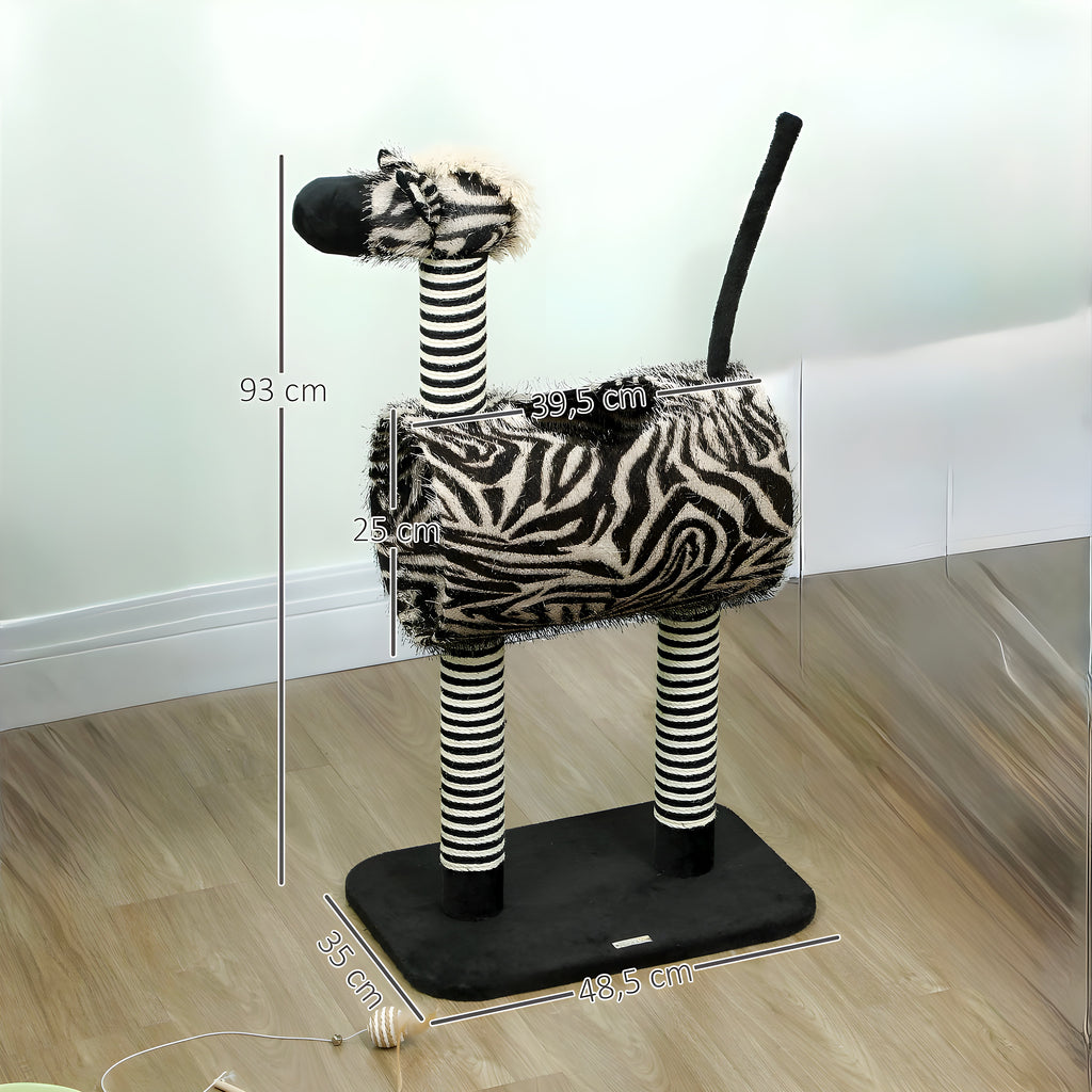 Arbre à chat zèbre 93 cm