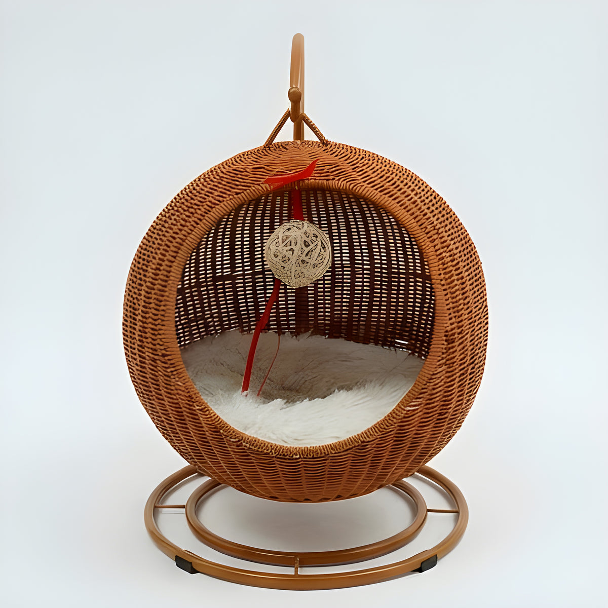 Balançoire en rotin pour chat