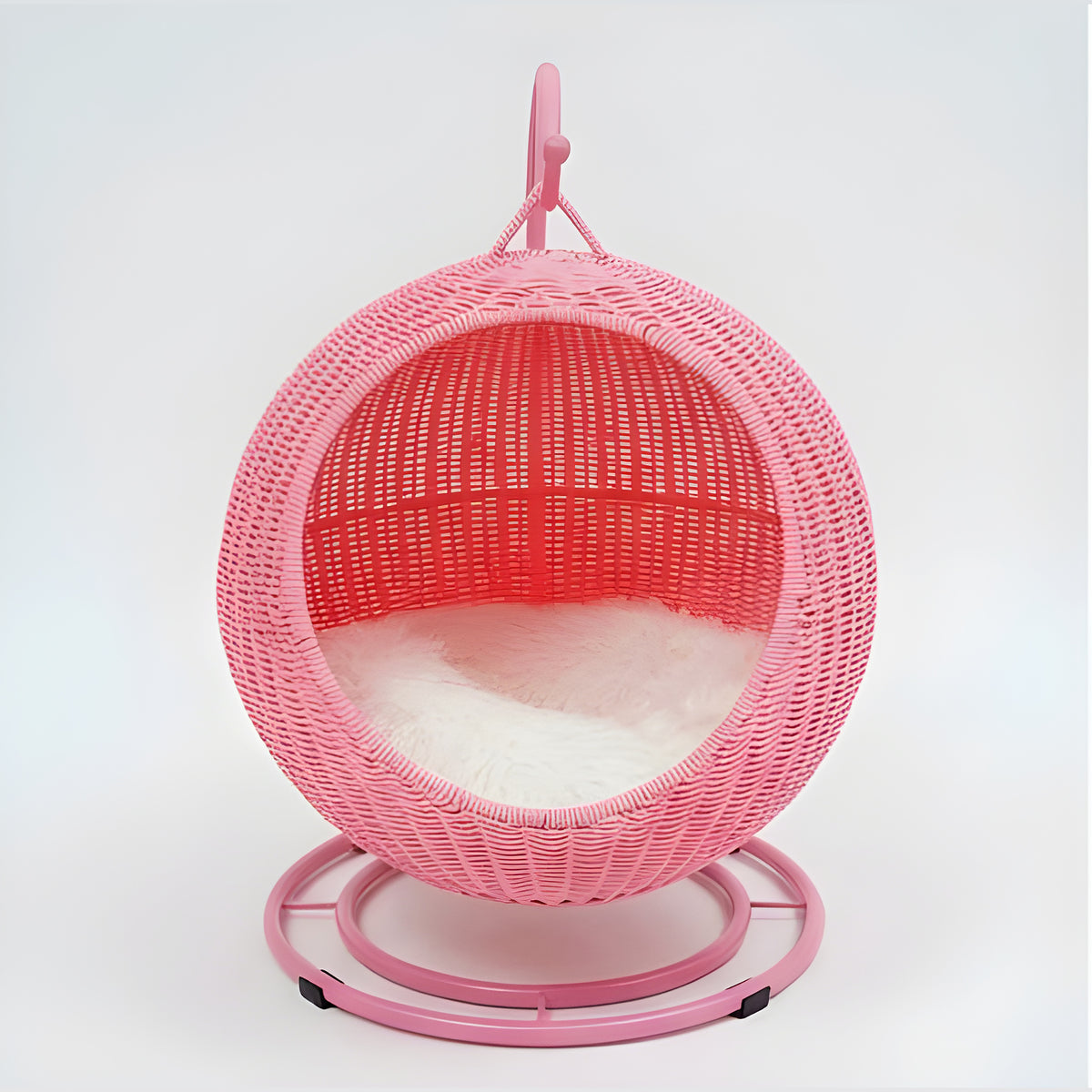 Balançoire en rotin pour chat