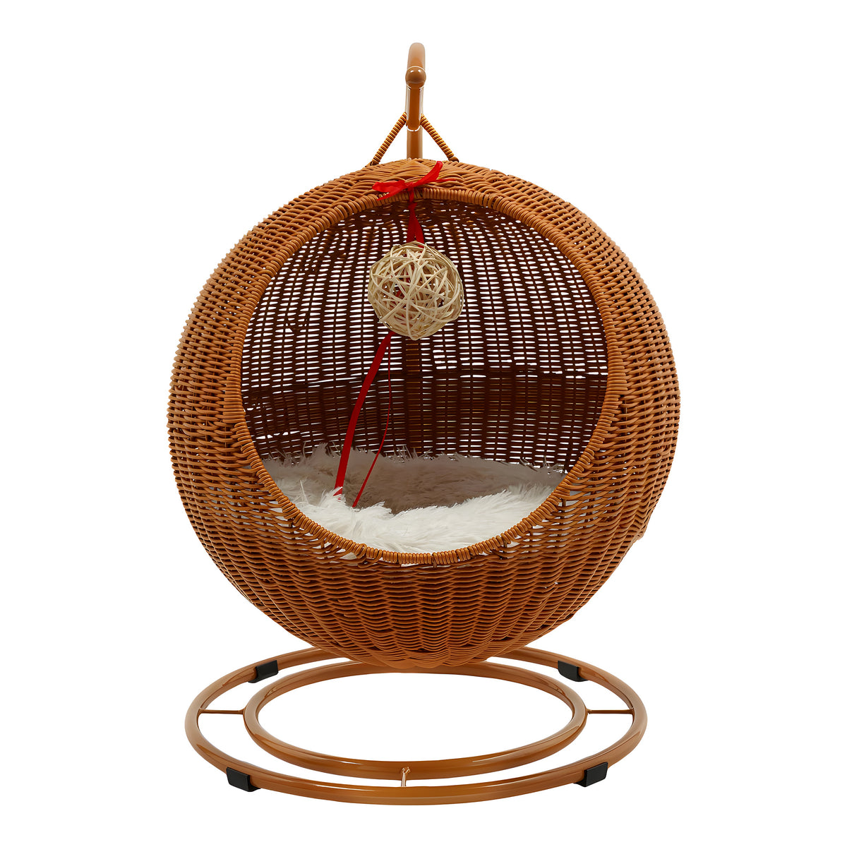 Balançoire en rotin pour chat