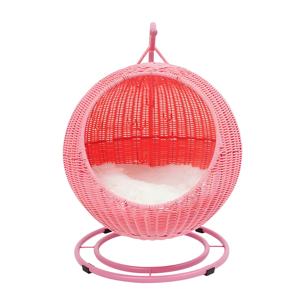 Balançoire en rotin pour chat