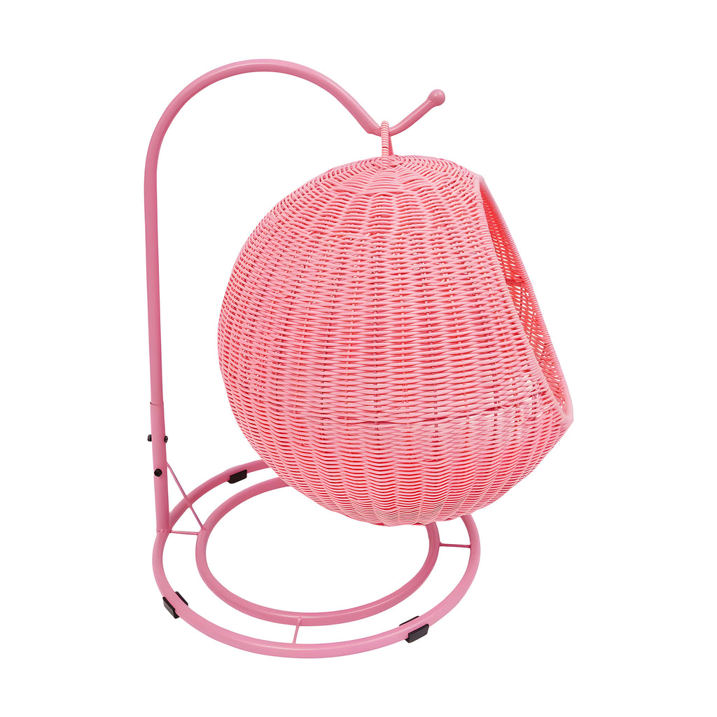 Balançoire en rotin pour chat