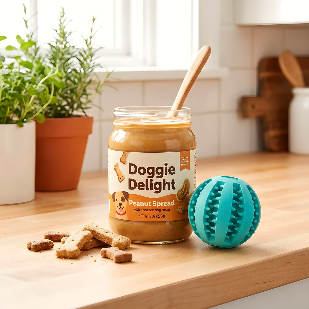 Balle distributrice de friandises en caoutchouc naturel