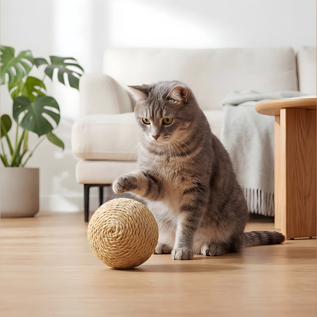 Balle en sisal avec grelot