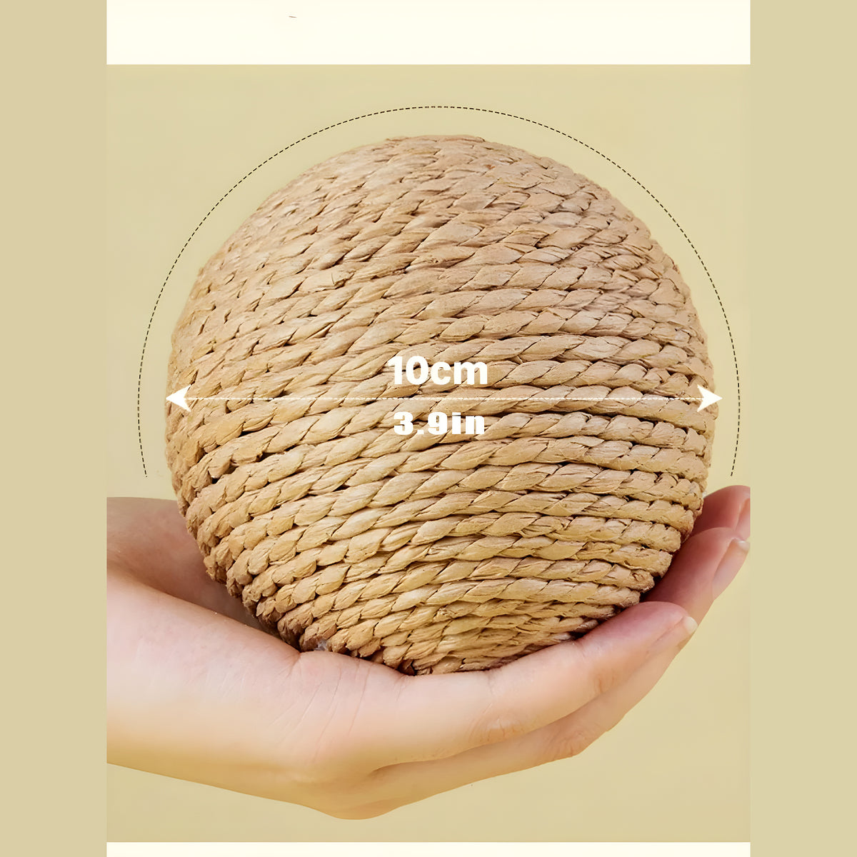 Balle en sisal avec grelot