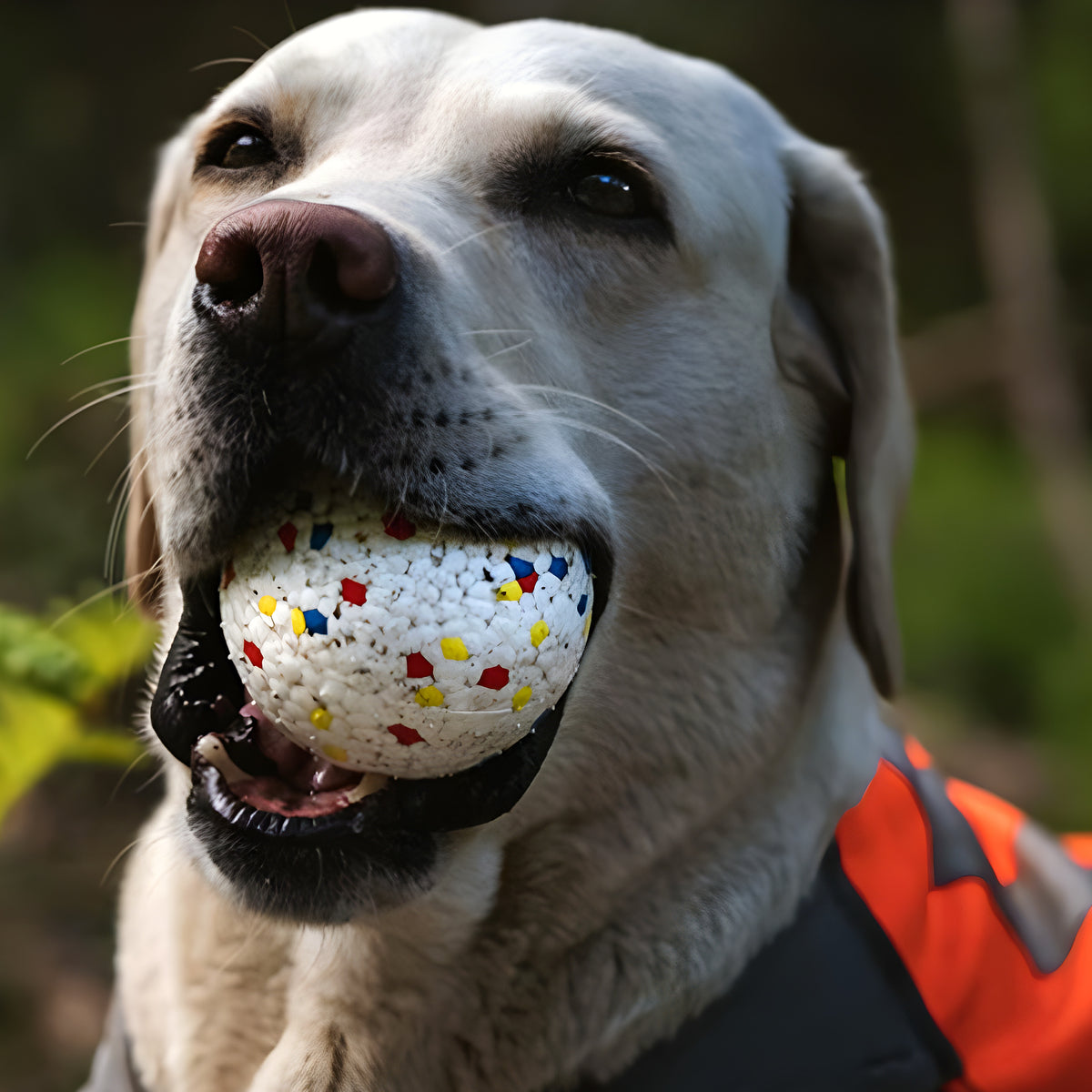 Balle indestructible en ETPU pour chien moyen et grand