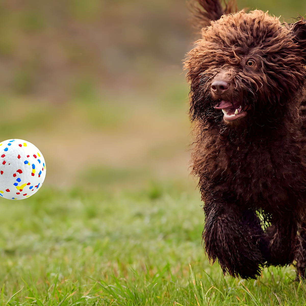 Balle indestructible en ETPU pour chien moyen et grand
