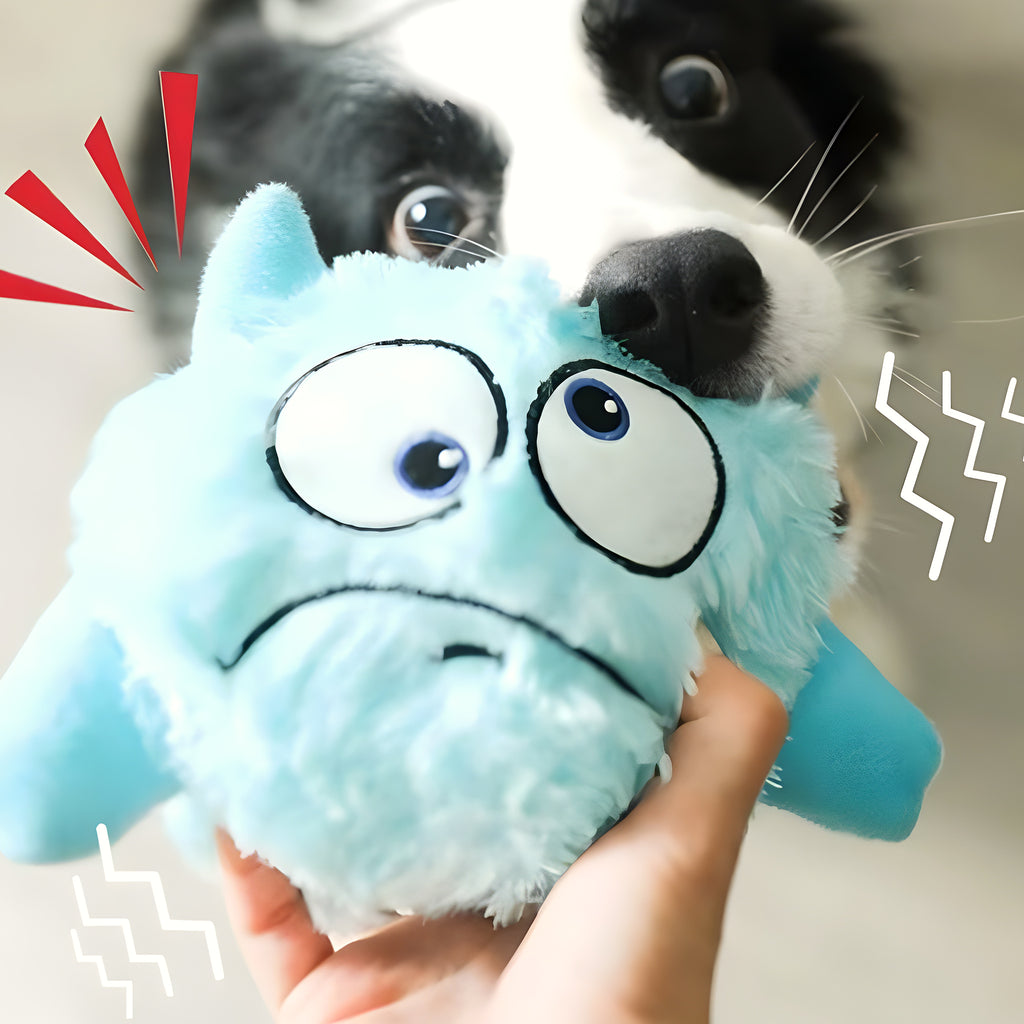 Balle interactive motorisée en peluche Ø19 cm pour chien