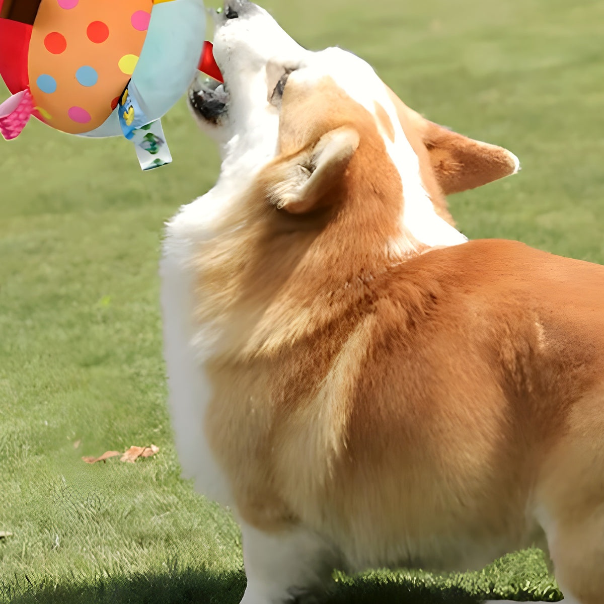 Balle multisensorielle en peluche pour chien