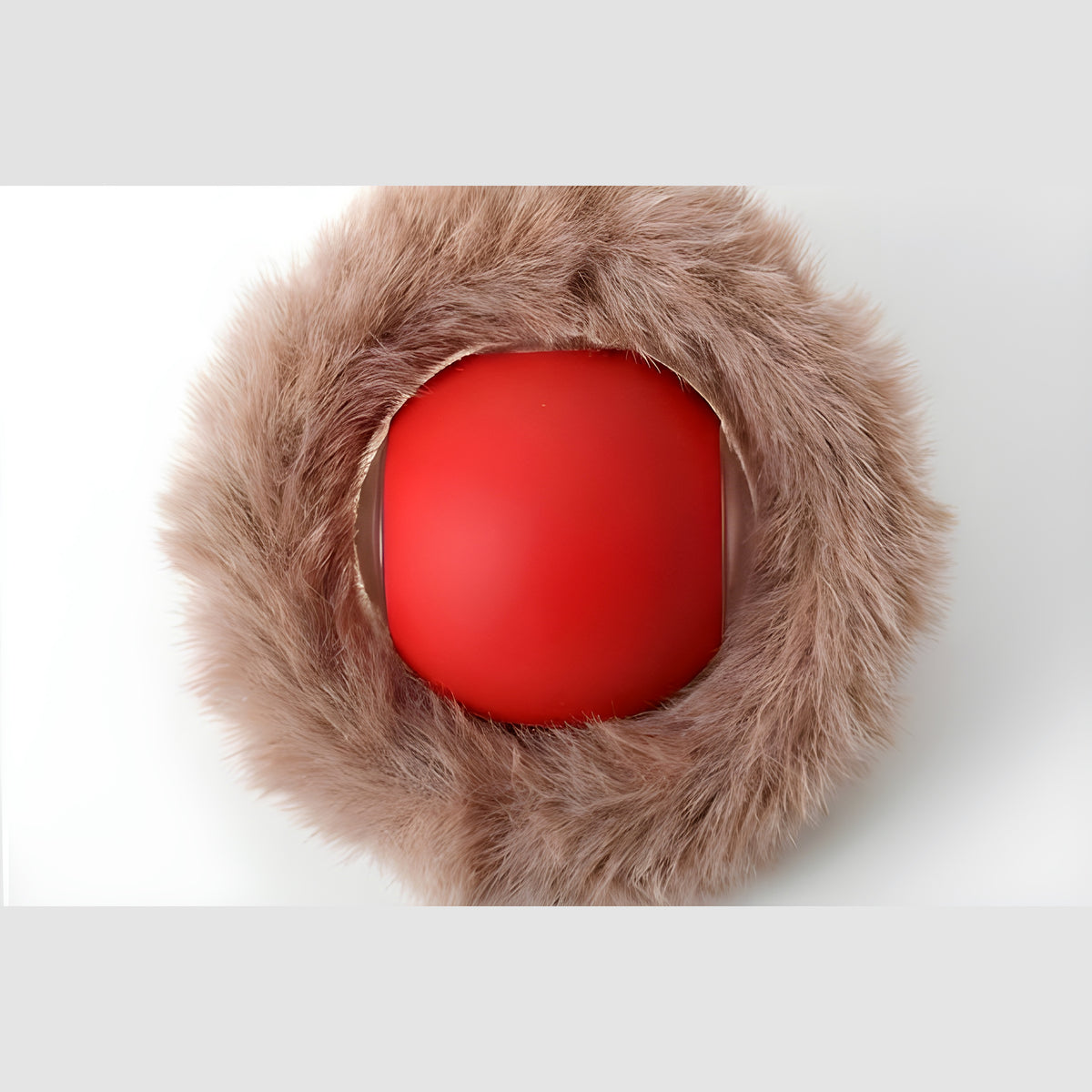 Balle peluche rat pour chat