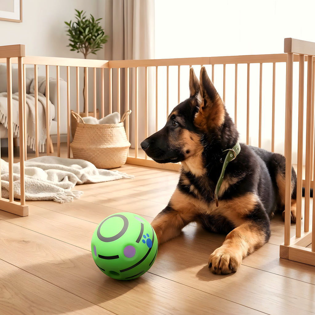 Balle sonore anti-stress pour chien, 3 tailles