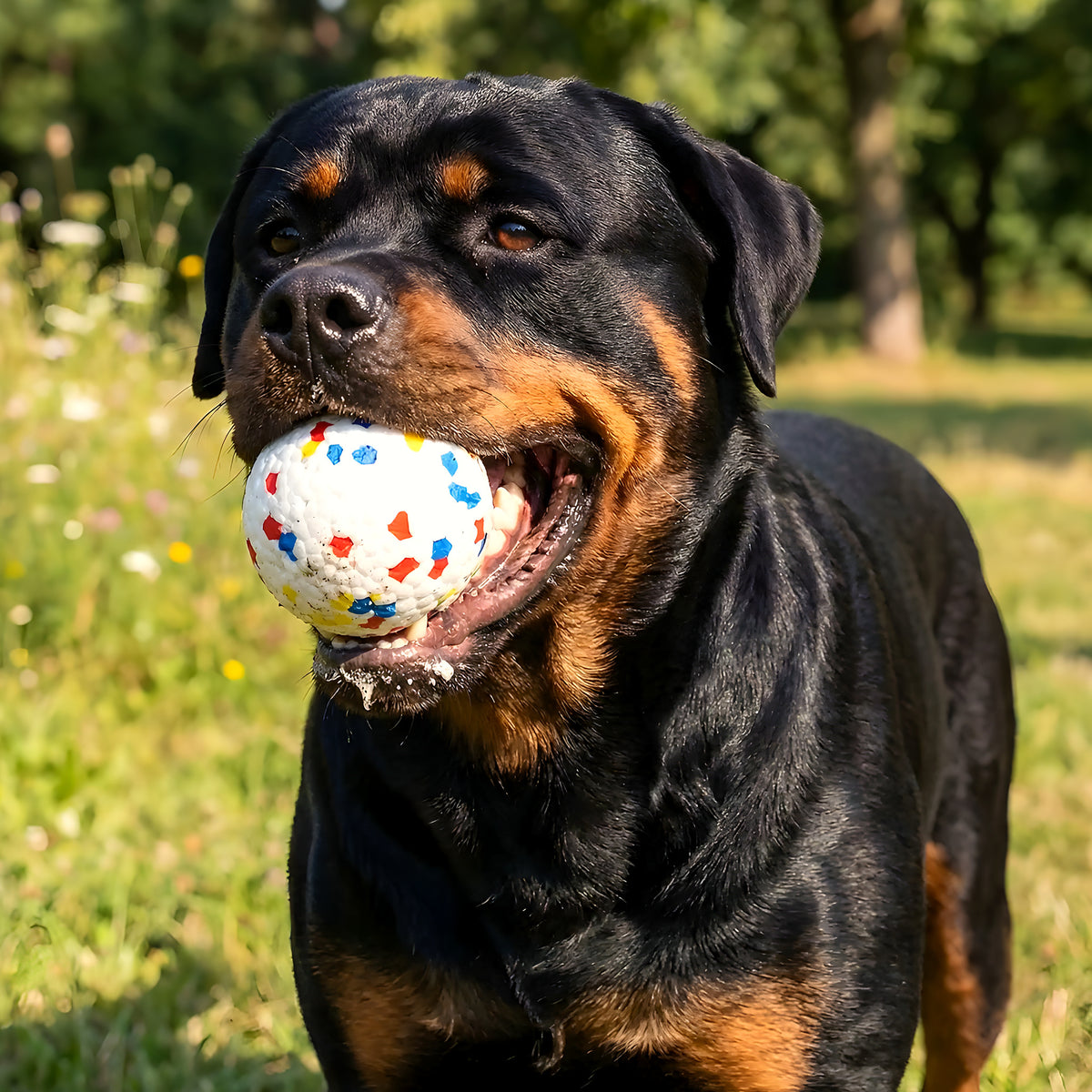 Balles indestructibles flottantes pour chien, lot de 3