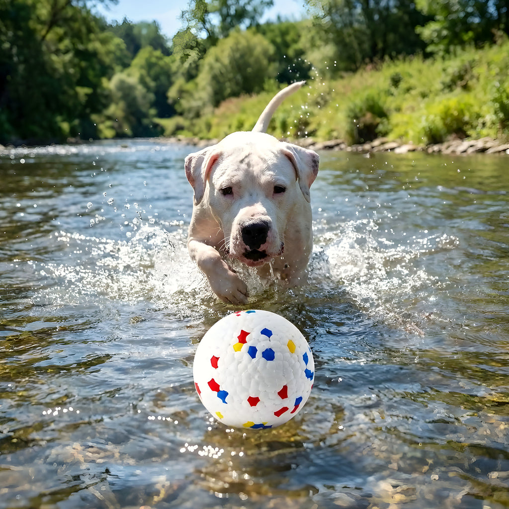 Balles indestructibles flottantes pour chien, lot de 3