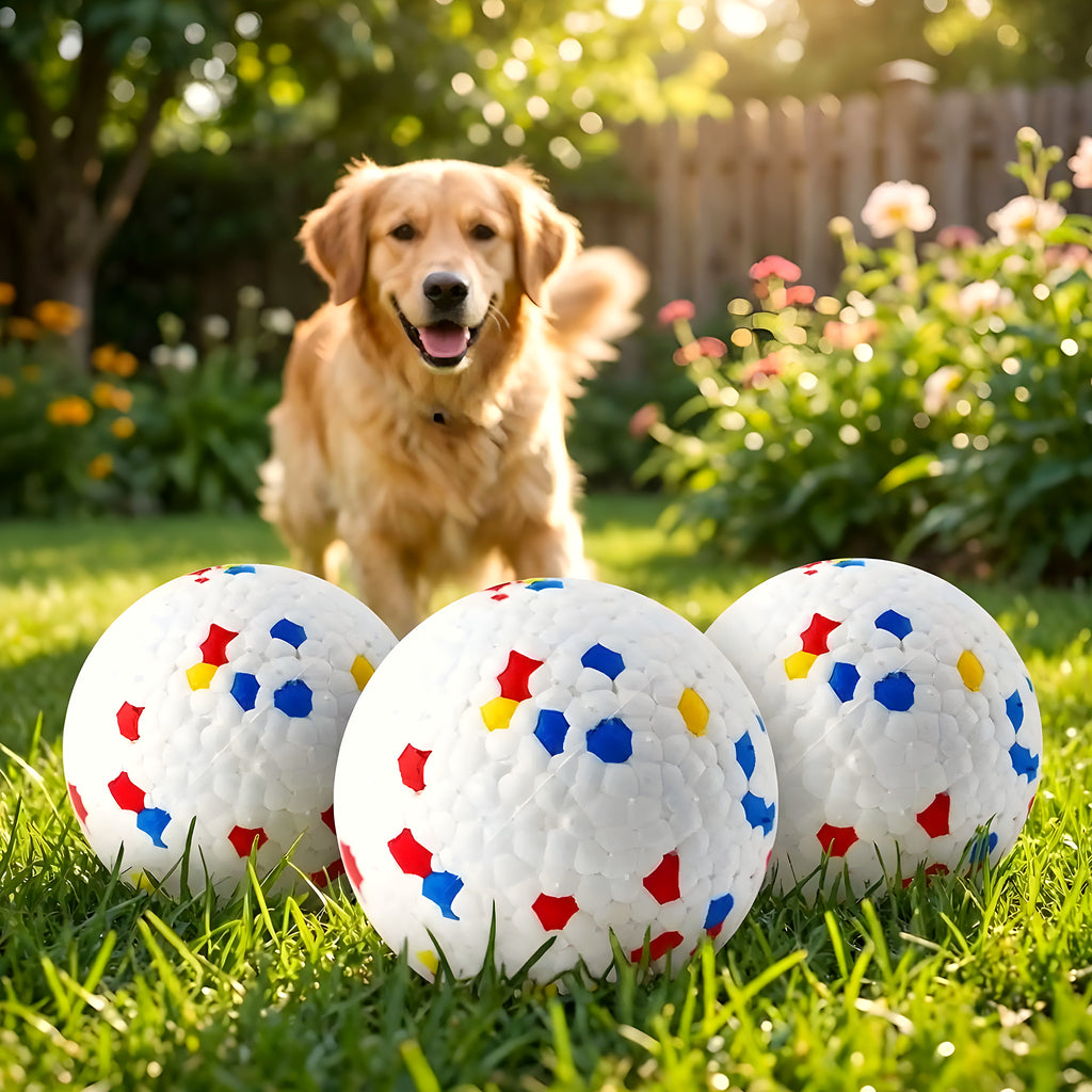 Balles indestructibles flottantes pour chien, lot de 3