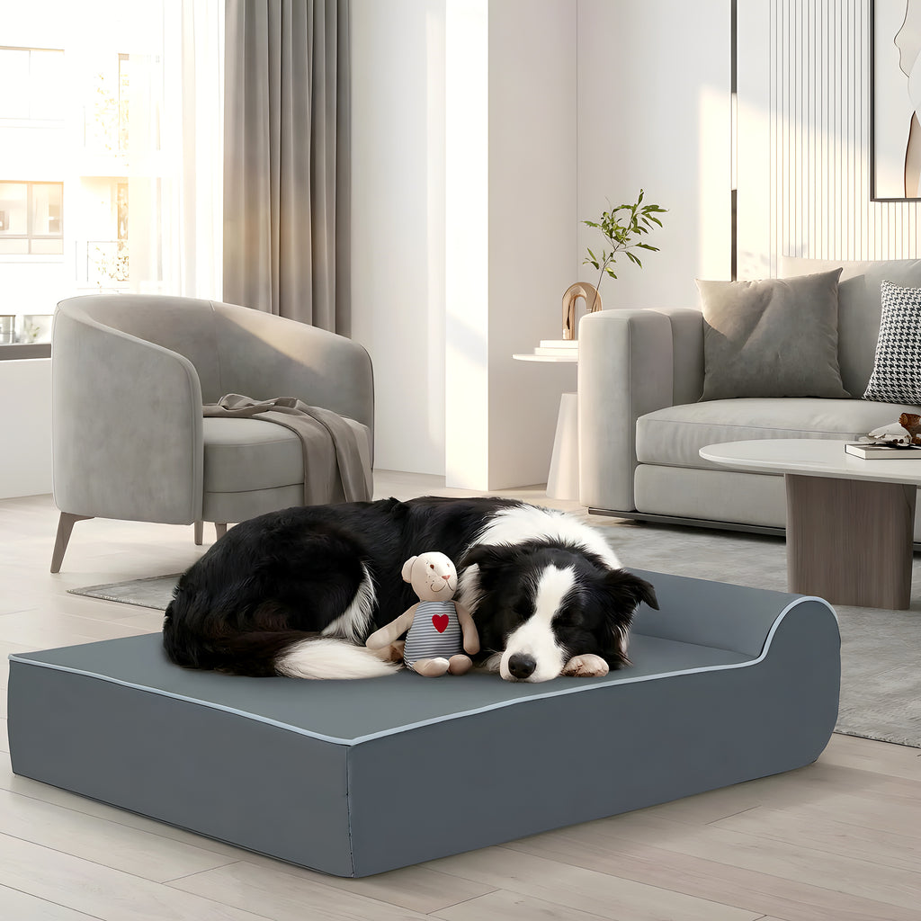 Banquette orthopédique à mémoire de graphène pour chien