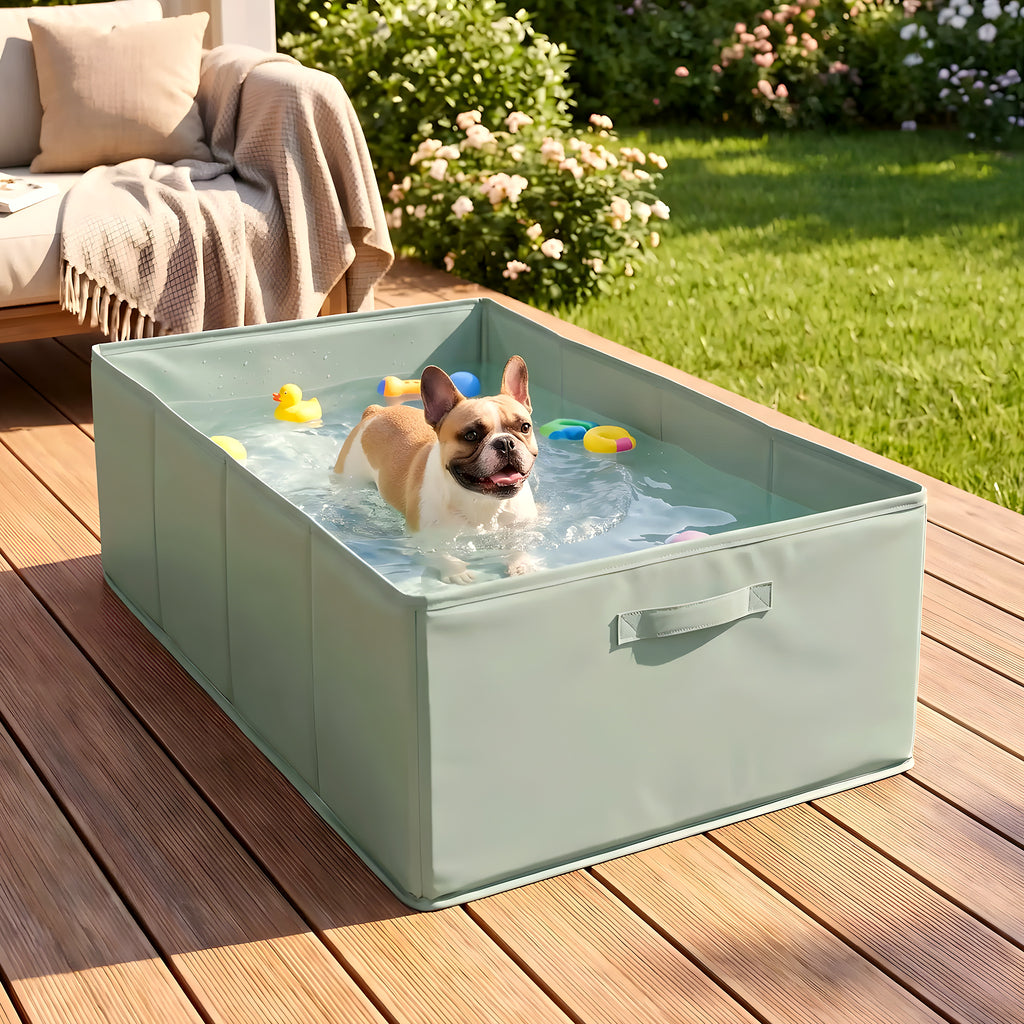 Bassin pliable 2-en-1 piscine ou bain pour chien