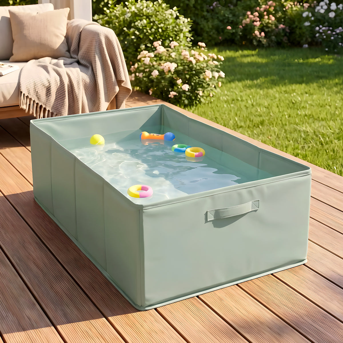 Bassin pliable 2-en-1 piscine ou bain pour chien
