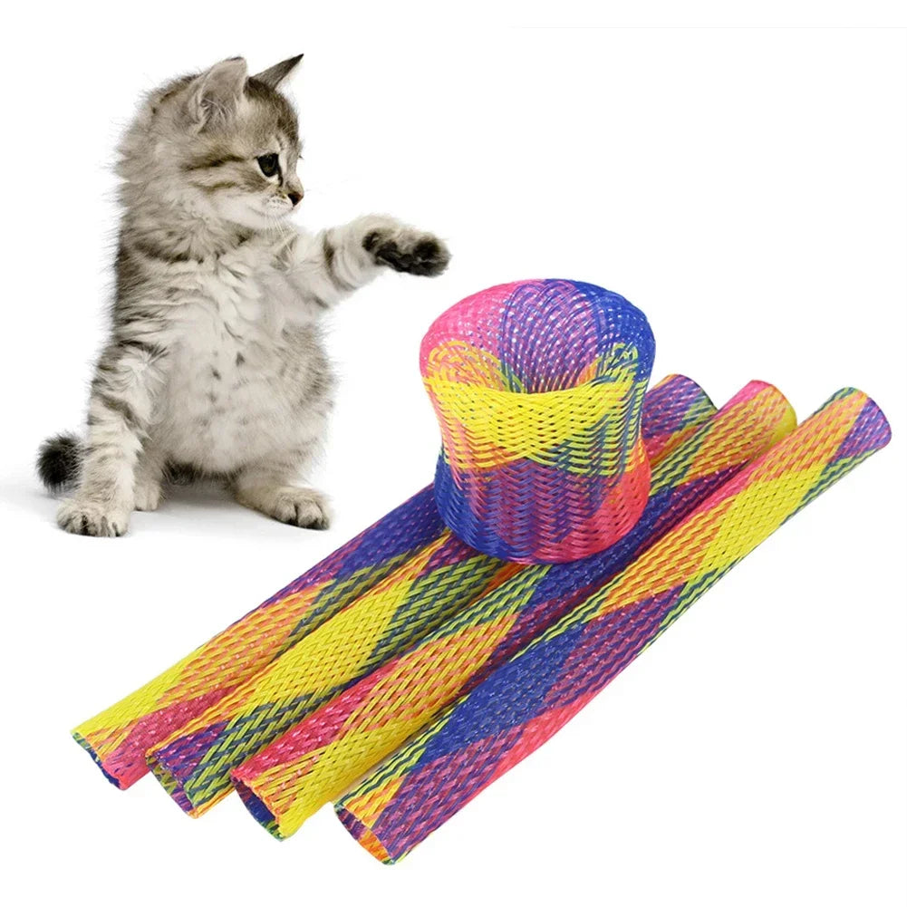 Jouets Colorés Pour Chat, Jouets Interactifs Pour Chat, Jouets Pour Griffer Et Mordre, Pour Chats D'Intérieur, Pour S'Amuser Et Soulager L'Ennui