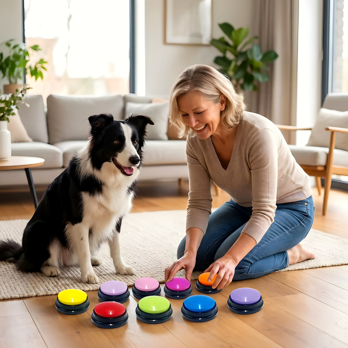 Boutons de communication enregistrables pour chien