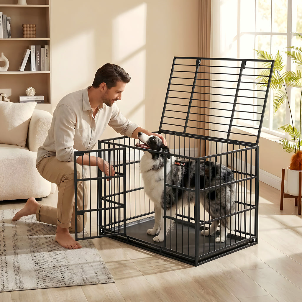 Cage d'intérieur XL 2 portes pour chien de 25 à 40 kg