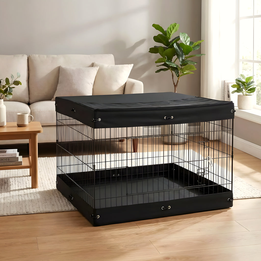 Cage pliable en acier et Oxford pour chiot