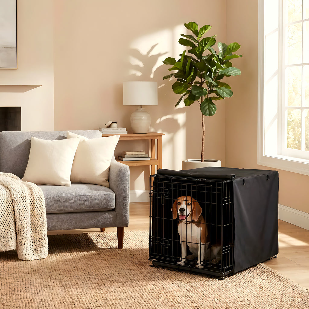Cage pliable en acier et Oxford pour chiot