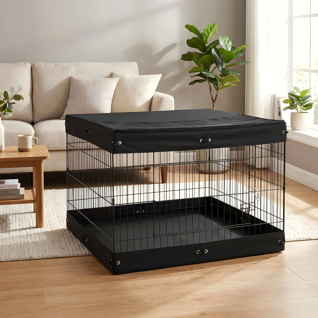 Cage pliable en acier et Oxford pour chiot
