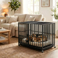 Cage XXL renforcée sur roulettes pour grand chien