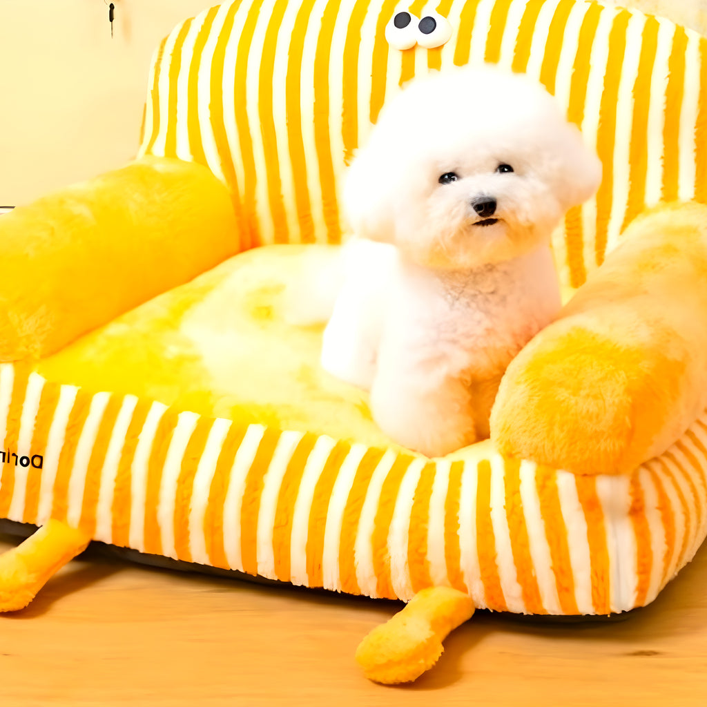 Canapé à accoudoirs déhoussable pour chien, S à L