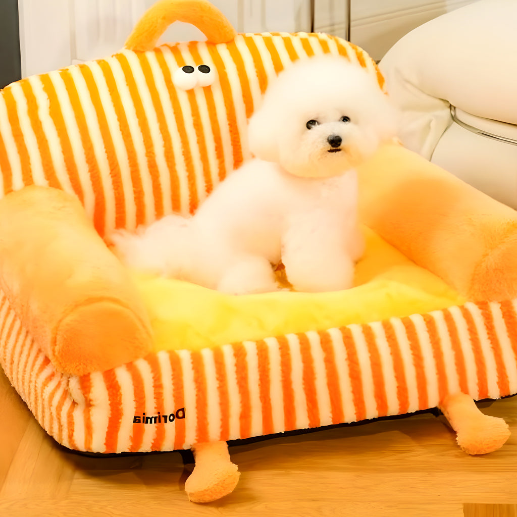Canapé à accoudoirs déhoussable pour chien, S à L