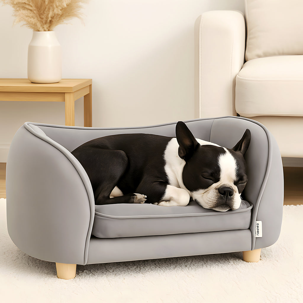 Canapé design en velours avec matelas à mémoire de forme