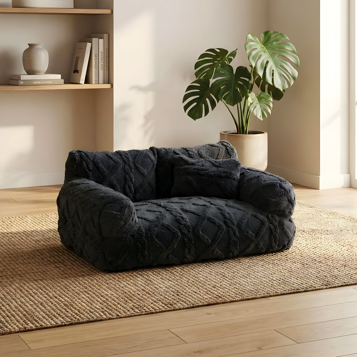 Canapé enveloppant 100 % coton pour chien, 4 coloris