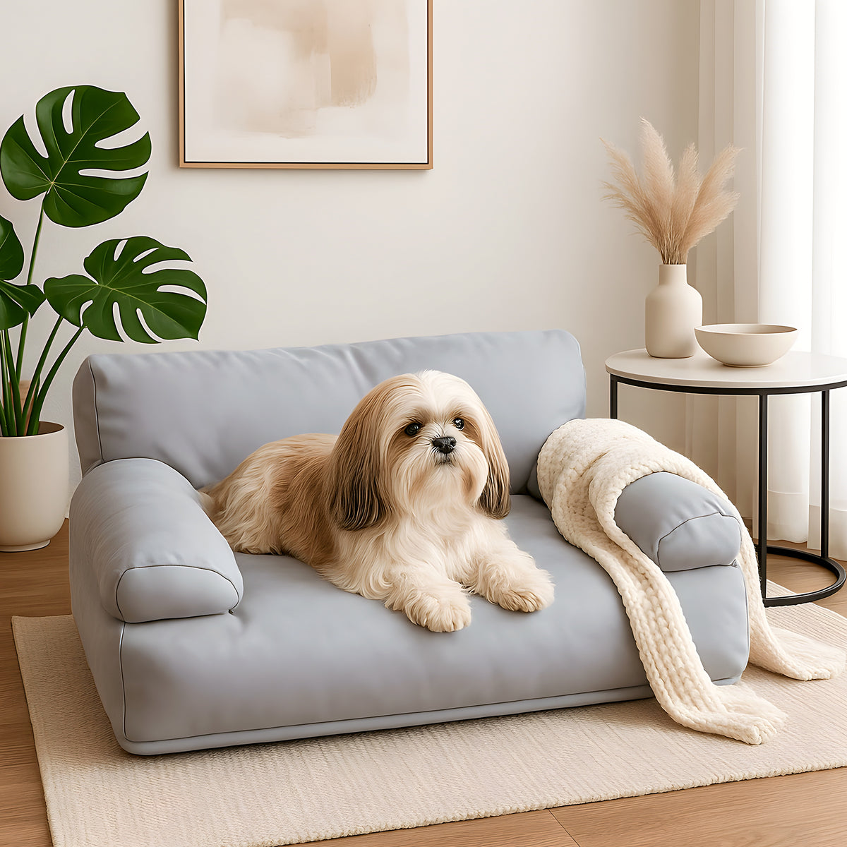 Canapé minimaliste imperméable pour petit chien