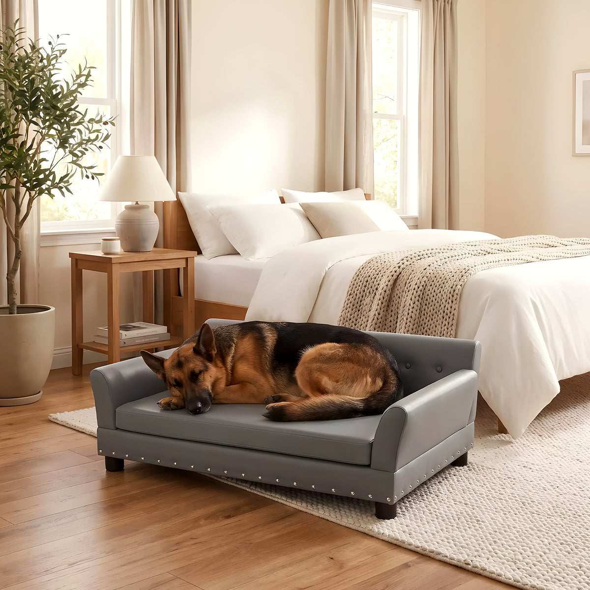 Canapé orthopédique XXL 120 cm pour très grand chien