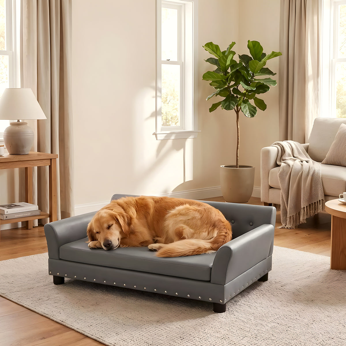 Canapé orthopédique XXL 120 cm pour très grand chien