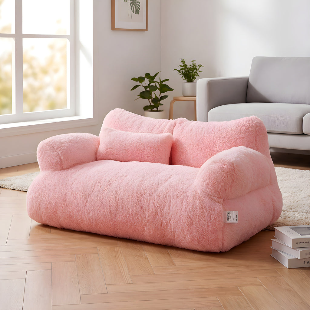 Canapé peluche pour chat