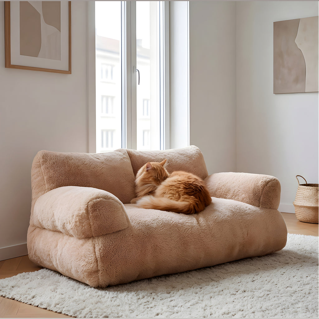 Canapé peluche pour chat
