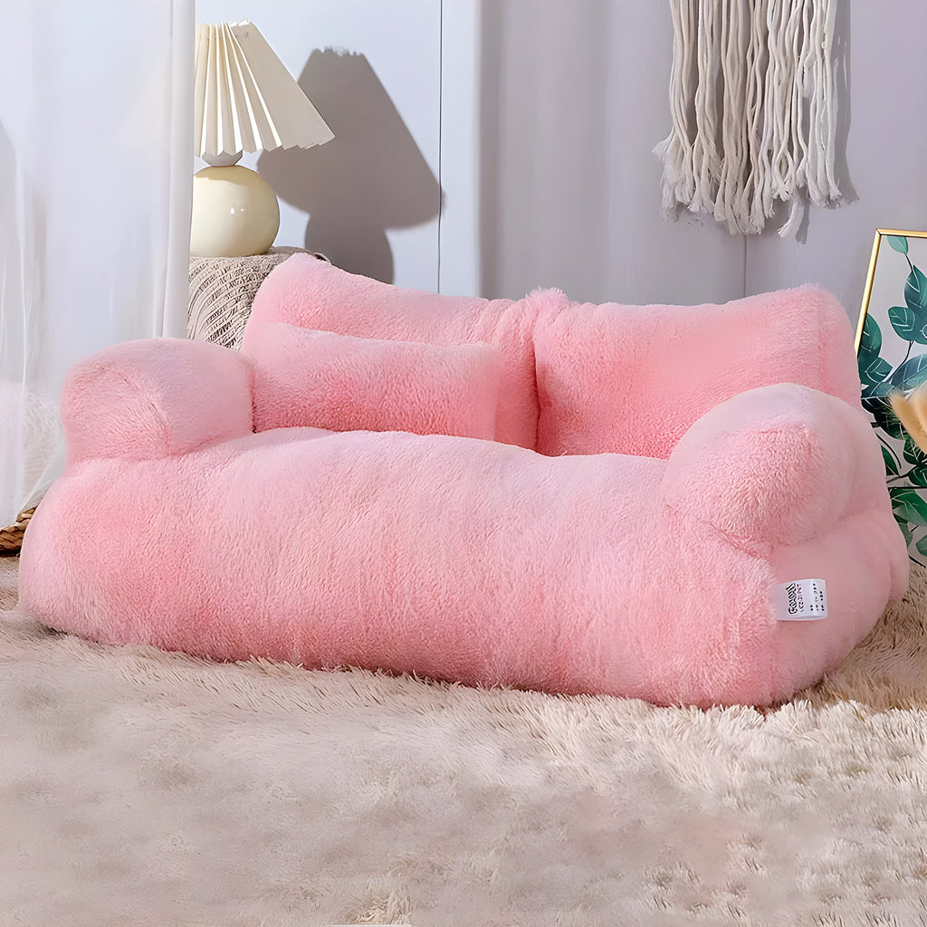 Canapé peluche pour chat