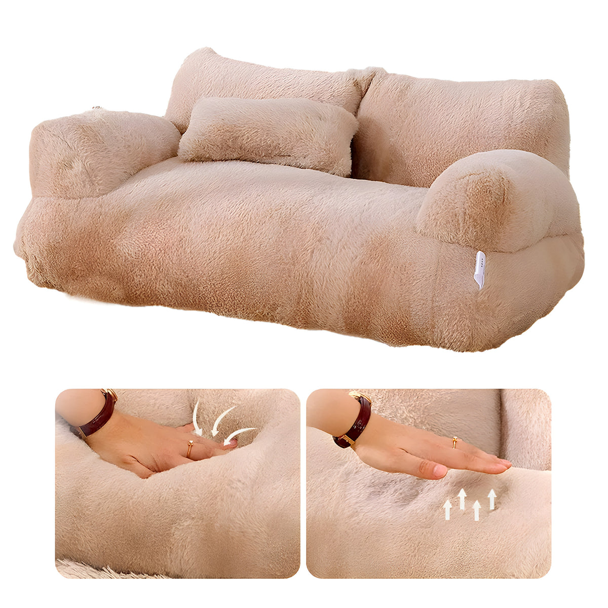Canapé peluche pour chat