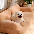 Canapé pouf en peluche pour petit chien