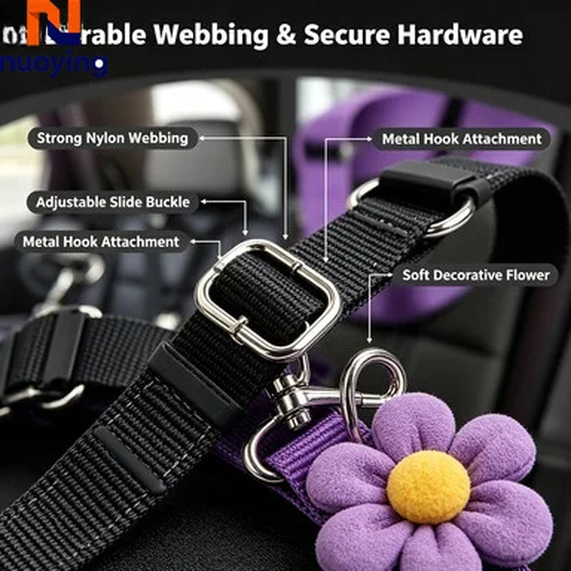 Ceinture De Sécurité Pour Chien Dans La Voiture, Laisse De Sécurité Pour Animaux De Compagnie En Voyage, Cadeau De Noël Pour Animaux De Compagnie
